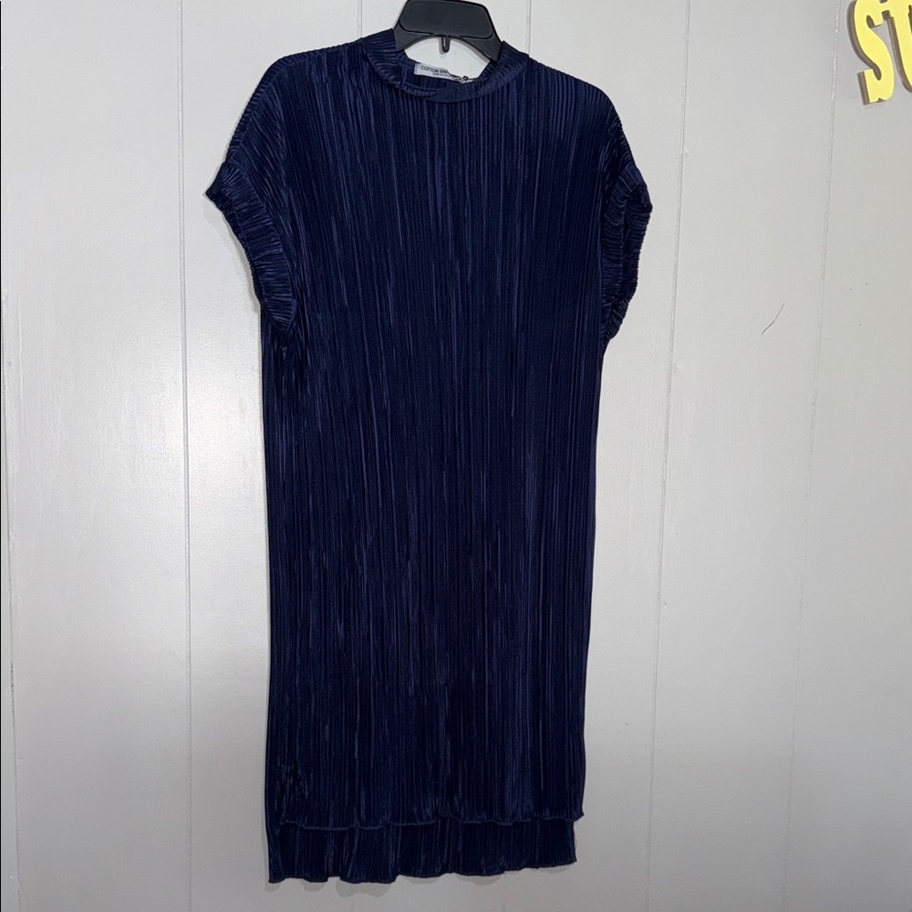 Cotton Emporium Midnight Blue Midi Dress